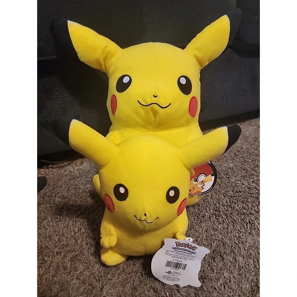 Set Of 2 Pokemon Pikachu‎ Plush 2020 Toy Factory Model #313X000